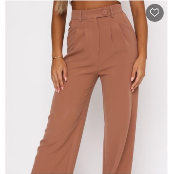 White Fox Boutique Pants - White Fox Boutique - Press Pause pants - Camel